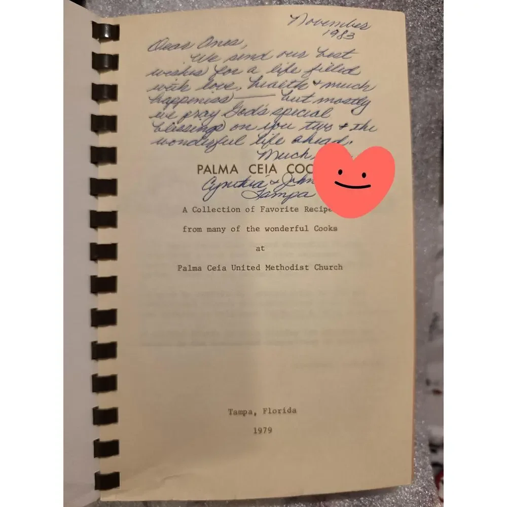 Palma Ceia Cooks 1979 Tampa Florida United Methodist Church